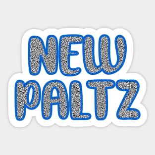 New Paltz Leopard Print Sticker
